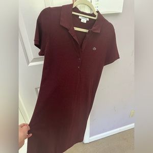 Lacoste Classic dress! Beautiful, brick red color, size 42.